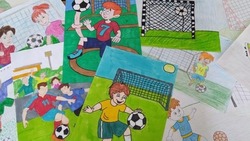 Капустиноярские школьники подготовили выставку спортивных рисунков