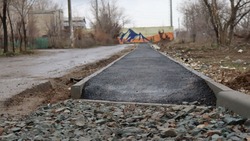 В Ахтубинске завершились работы по обустройству тротуара