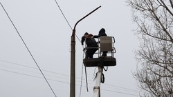 В Ахтубинске продолжается работа с освещением 