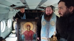 Над Ахтубинском был совершён облёт с иконой